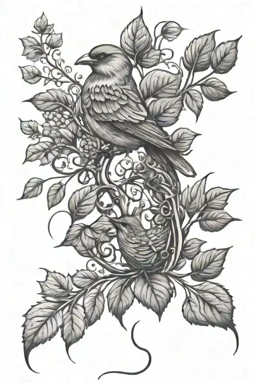 Vine And Bird