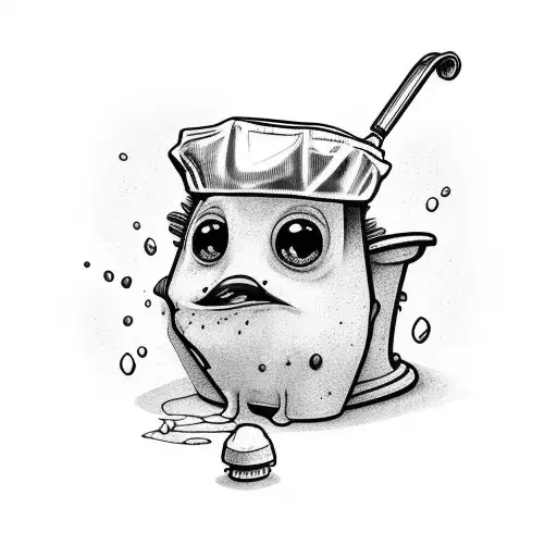 Brave Little Toaster Wearing A Shower Cap