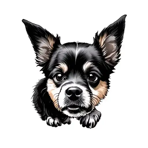 Dalamatian Dog And Little Baby Foot Print Surrounded