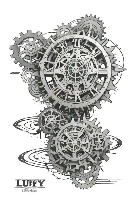 Timepiece Intricately Designed Mechanical Gear 5 Luffy
