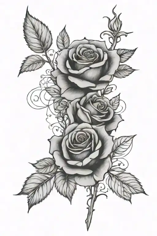 Roses Dark For Cover With The Name Leidy