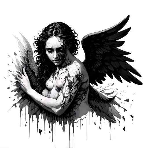 Dark Or Evil Cupid Broken Hearted Shattered Dreams Soulless Hurt Disrespected Neglected Unloved
