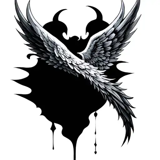 Devil Wing And Angel Wing