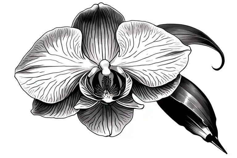 Orchid And Pen