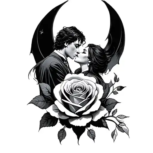 Harry Potter And Beatuy And The Beast Rose