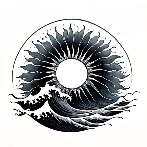 Sun And Wave Forming