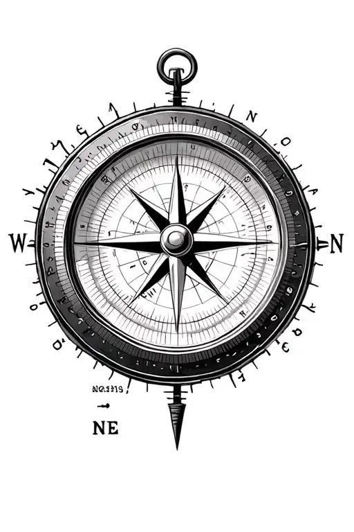 Compass With Coordinates