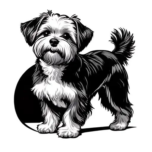 Maltese Dog Standing