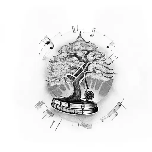 Tree With Musical Instruments