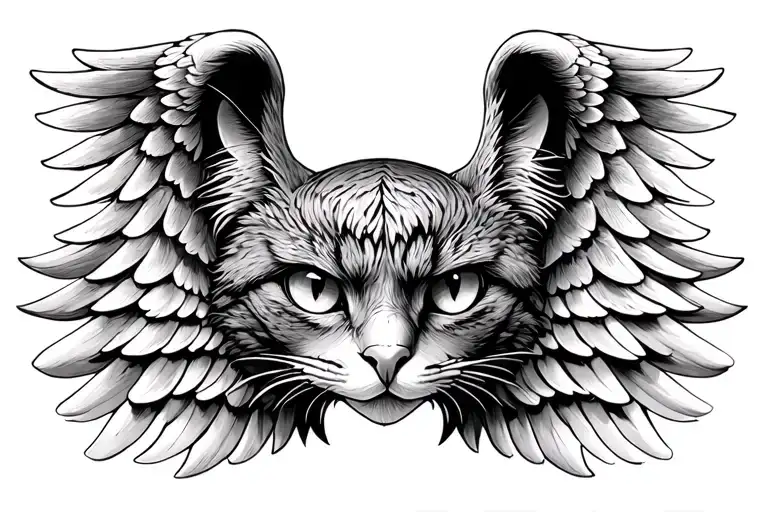 Feline Eyes In Eagle Wings