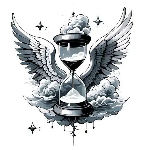 Hourglass Clouds Wings Made