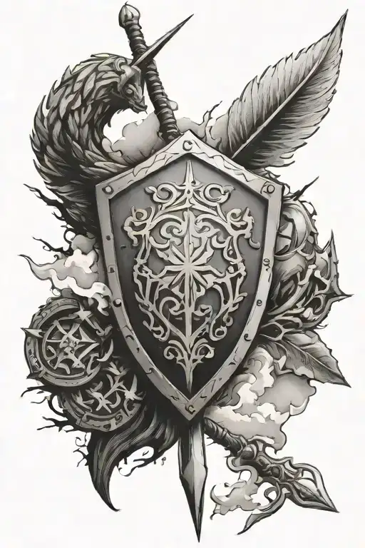 Shield And Spear Surrounded My Mountain