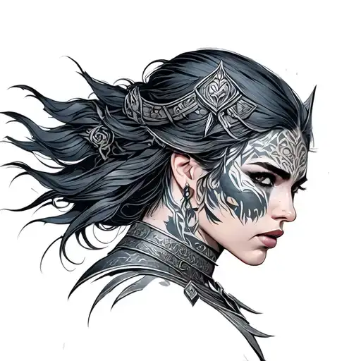 Warrior Woman With Light