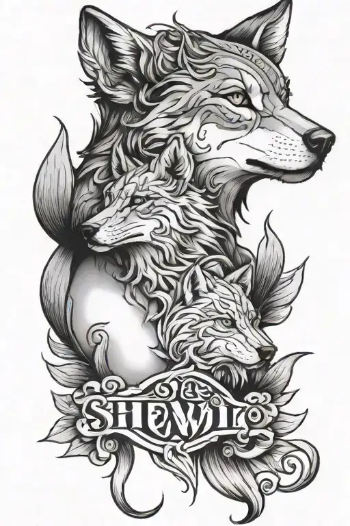 She-wulf With Two Kids Names
