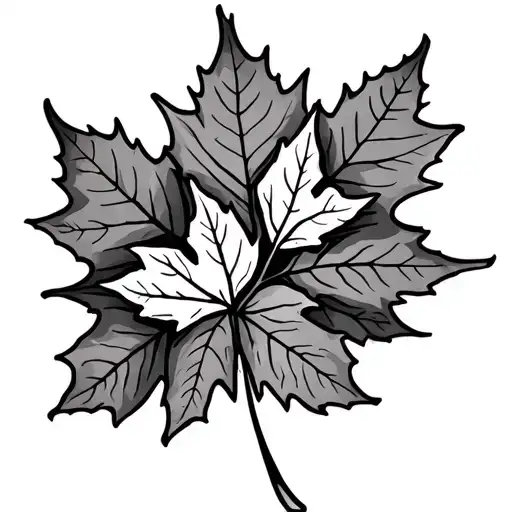 Western Spine Tattoos With Maple Leaves Incorporated