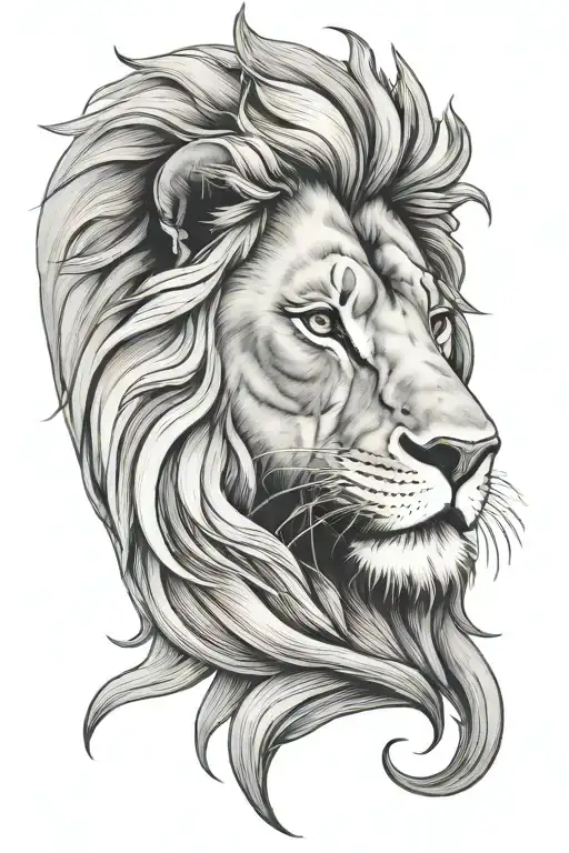 Lion Head Leo Zodiac