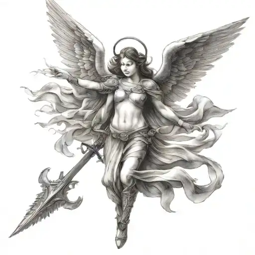 Warrior Angel Flying