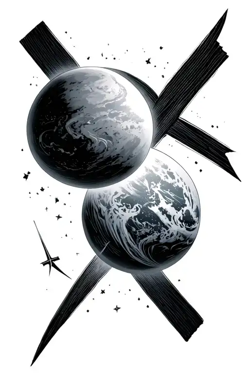 Planet And Cross