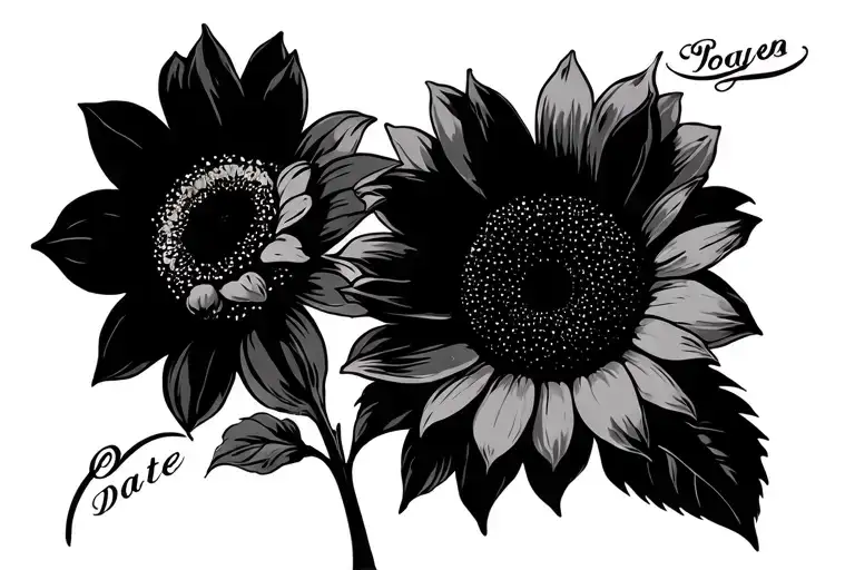 Marriage Date With Sunflower Blooming