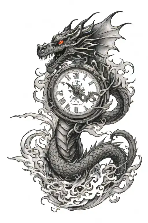 Time And Dragon Breathing Fire