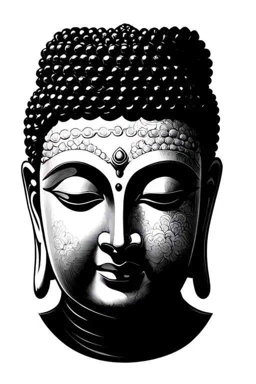 Line Work With Numbers Words And Buddha