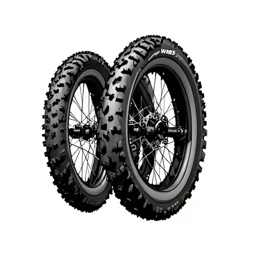 Mountain Bike Tire With The Spokes Made Out Of The Inititals Wmb