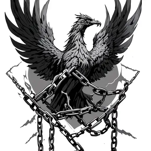 Broken Chains With A Rising Phoenix