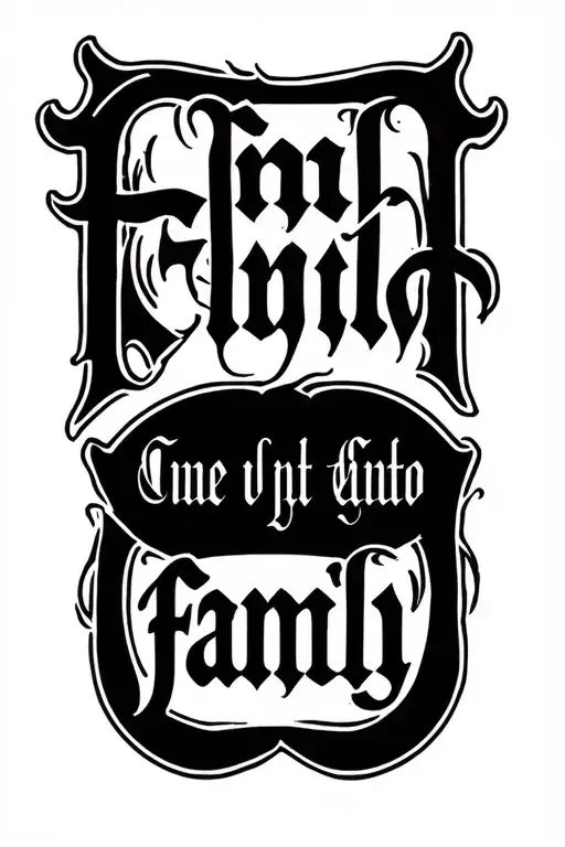 Family Old English Font