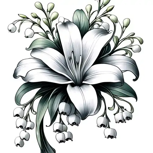 Flower Tendrils Made Of Lily Of The Valley