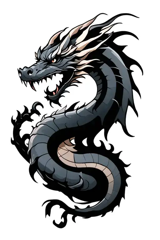 88 Shaped Dragon Representing