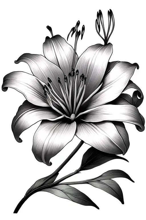 Simple Spider Lily Flower