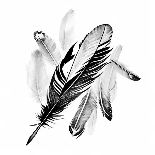 Crow Feather Full Arm