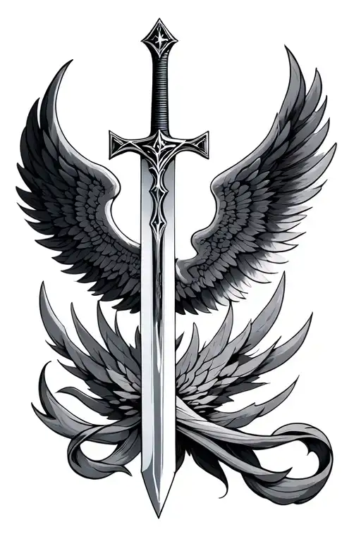 Sword With Wings Religious Symbols