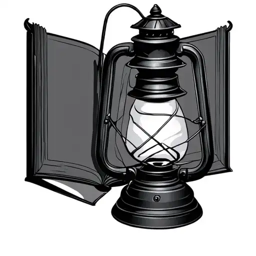 Lantern With Book