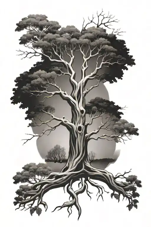 Family Tree Branches Representing Each Other