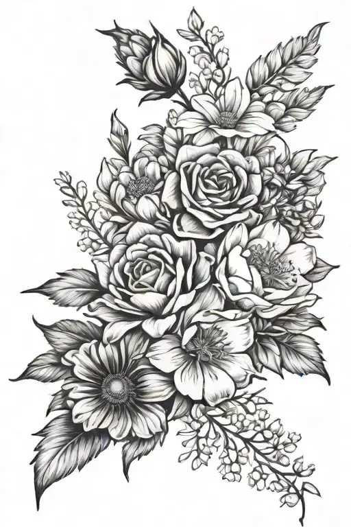 Birth Flower Bouquet