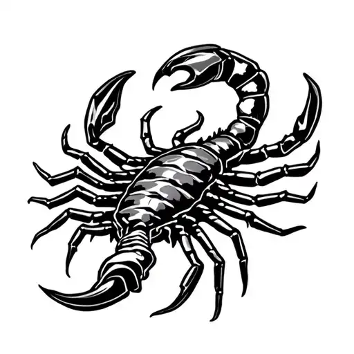 Scorpion With Aquarius Constellation Merging Together