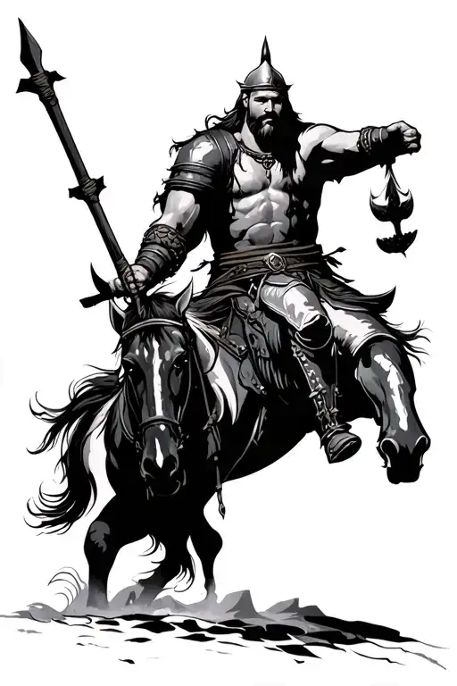 Viking Warrior Riding