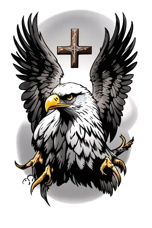 Eagle Christian Cross