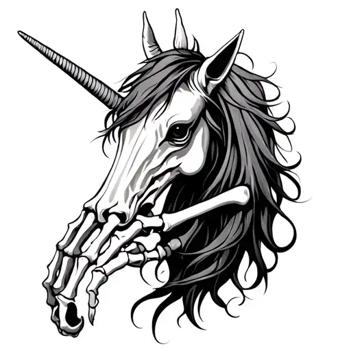 Unicorn Skeleton Hand