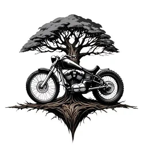 Hell Rider Crush With The Bike In A Tree
