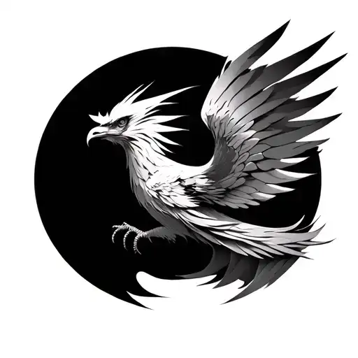 Futuristic Reborn Phoenix Bird