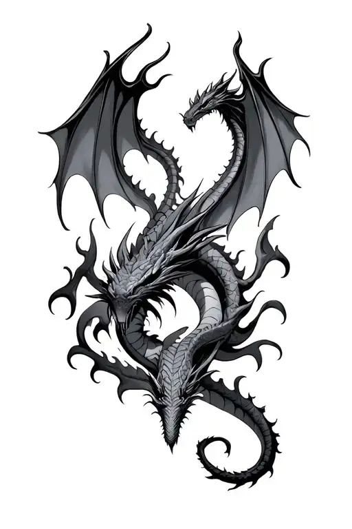 Dragon Of The Darkness Flame