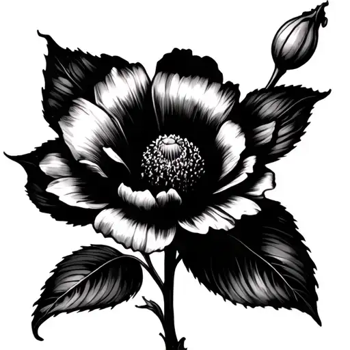 Cosmo Flower With Sister In The Stem