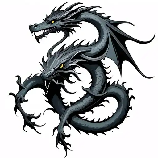 Triskel With Dragon Wrapped