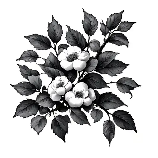 Hawthorne Tree Branch