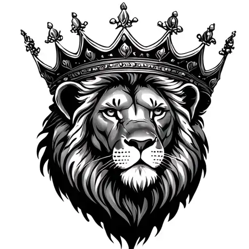Lion Wearing A Crown