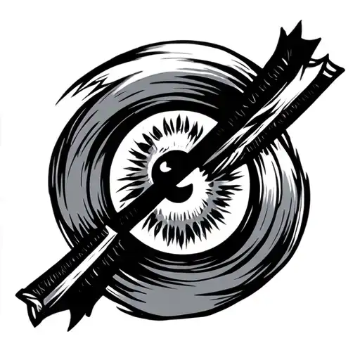 Katana Japanese Letter Eye Second