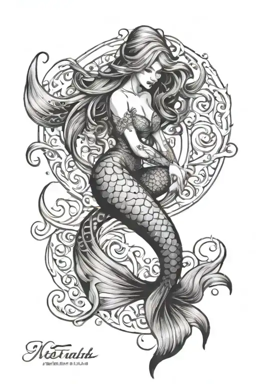 Mermaid Tail Wrapped