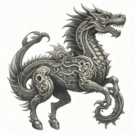 Horse Killing Dragon